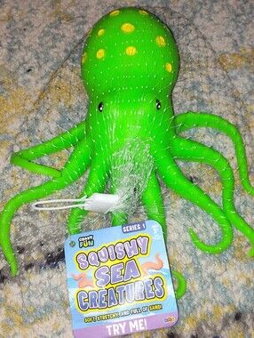 RMS Crazy Fun Squishy Sea Creatures Green Octopus